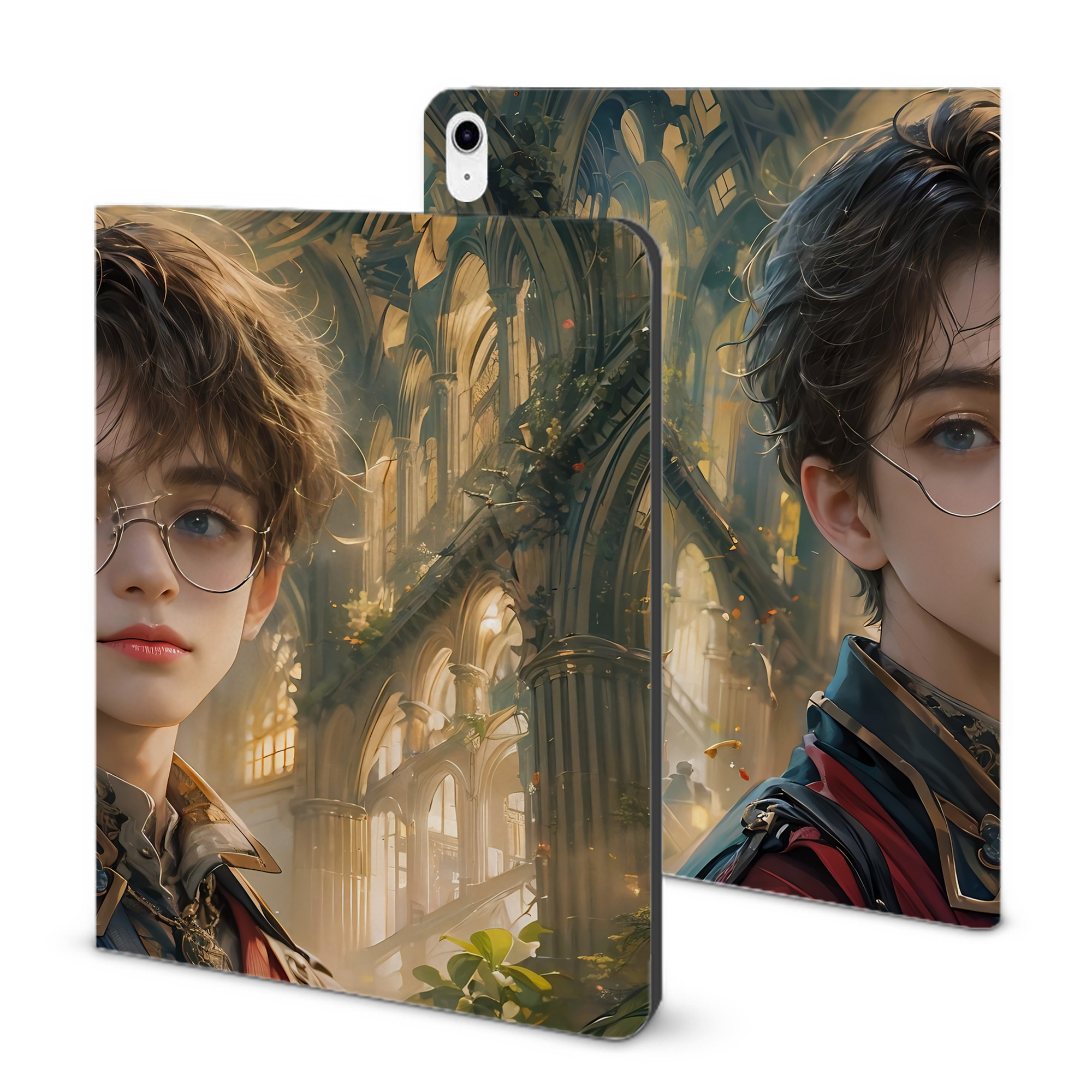 （画像用） Harry Potter ハリー・ポッターシリーズ IPad ケース ブック型 PUレザー TPU 耐衝撃 軽量 薄型 ペン収納なし 全面保護 IPad 各モデル対応